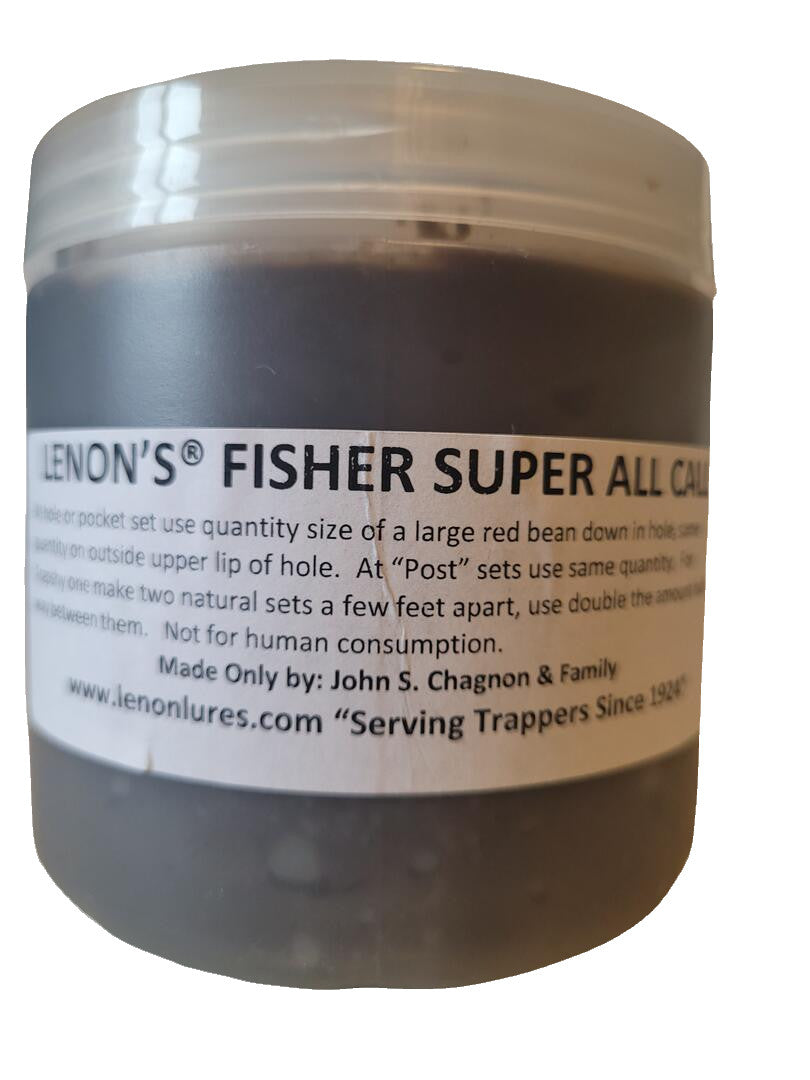 Lenon's Fisher Super All Call – Fisher Lure / Scent Available in 1 oz. or 16 oz. Jar