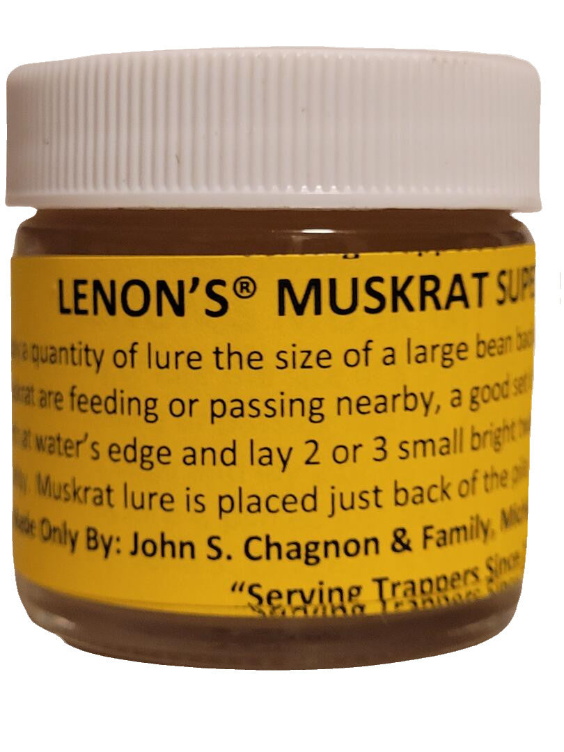 Lenon's Muskrat Super All Call - Muskrat Lure / Scent Works Great on Muskrat Floats and Feed Beds