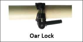 Heavy Duty Aluminum Oars (Split Shaft) with Oar Locks