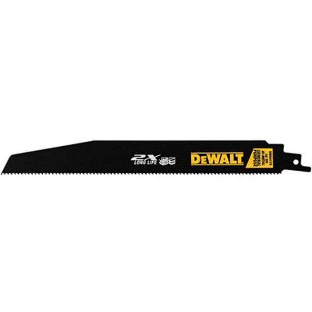 DEWALT Reciprocating Saw Blade Set for Metal Wood Iron, 12 Piece Bi-Metal Increased Durability Blades, with Storage Case (DW4892)