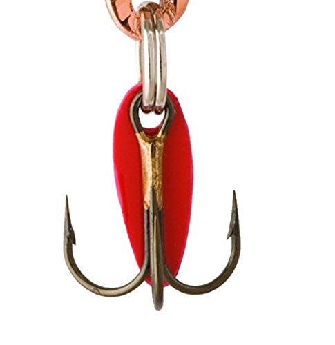 2-1/4-Inch Swedish Pimple Ice Fishing Hook, 1 Piece, White Pearl