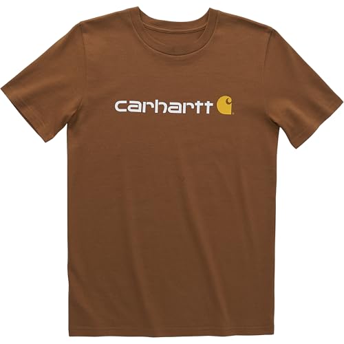 Carhartt Boys' Knit Short Sleeve Crewneck Logo T-Shirt