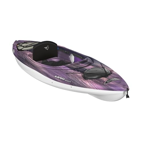 Pelican Argo 100X EXO - Recreational Sit in Kayak - Amethyst - Lightweight Patented Ram-X™ Material - Ergobreeze™ Seating System - 10 ft