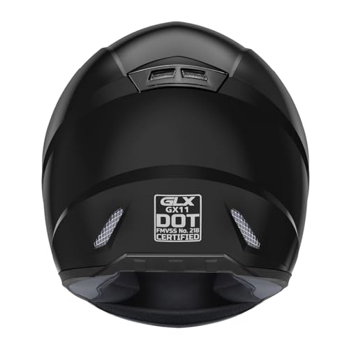 GLX GX11 Compact Motorcycle Helmet - Camo, Large - Full Face w/ Tinted Visor, DOT Approved