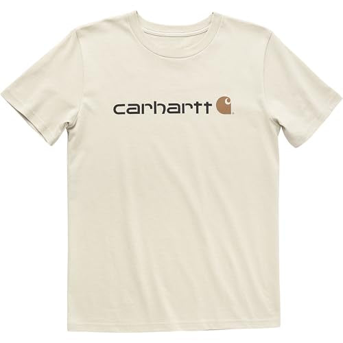 Carhartt Boys' Knit Short Sleeve Crewneck Logo T-Shirt