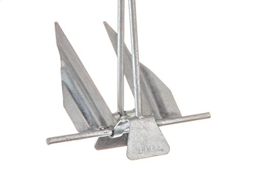 Seachoice Utility Anchor with Slip Ring Shank – Hot-Dipped Galvanized Steel or PVC Coated – Multiple Sizes