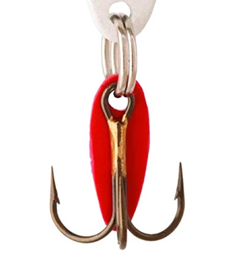 2-1/4-Inch Swedish Pimple Ice Fishing Hook, 1 Piece, White Pearl