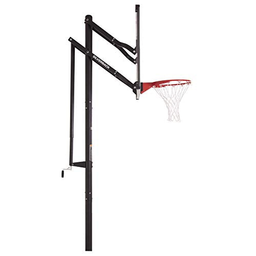 Silverback NXT 54" In-Ground Basketball Hoop with Adjustable-Height Backboard and QuickPlay Design , Black