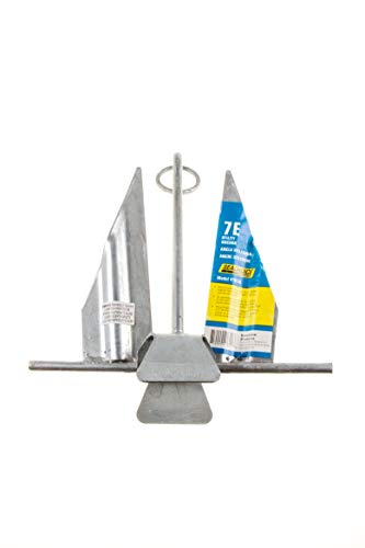 Seachoice Utility Anchor with Slip Ring Shank – Hot-Dipped Galvanized Steel or PVC Coated – Multiple Sizes