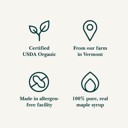 Vermont Maple Syrup - 64 oz Grade A, Golden Delicate Organic Maple Syrup - 100% Pure and Authentic Maple Syrup for Pancakes, Waffles and More - Nut free, Gluten Free, Vegan, Paleo