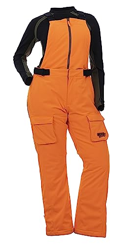 DOING SOMETHING GREAT Kylie 5.0 Camouflage Drop Seat Hunting Bibs for Women, DWR Waterproof, Thin Profile 120g Insulated