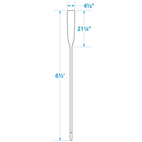Seachoice Wood Oar, New Zealand Pine Construction, Comfort Grip, Clear Finish, Various Sizes