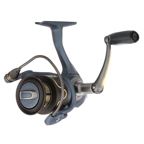 Pflueger President Spinning Fishing Reel, Size 30, 10 Stainless Steel Ball Bearing System, Sealed Oil Felt Front Drag, Lightweight Graphite Construction