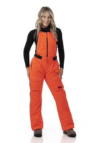 DOING SOMETHING GREAT Kylie 5.0 Camouflage Drop Seat Hunting Bibs for Women, DWR Waterproof, Thin Profile 120g Insulated
