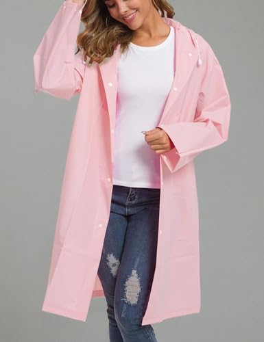 Besshopie EVA Raincoat Waterproof Rain Poncho Reusable Unisex Men Women Long Clear Rain Wear