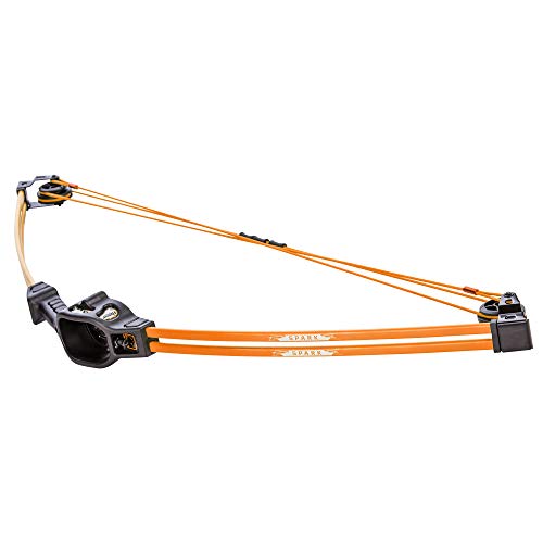 Bear Archery Spark Youth Bow Set, Recommended for Ages 5 to 10, Ambidextrous, Includes 2 Arrows, Armguard, Quiver