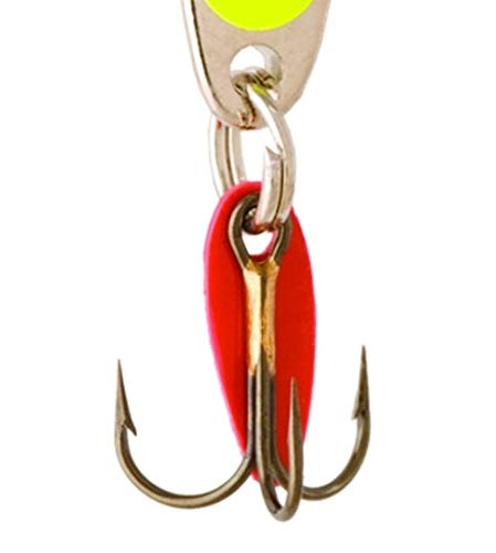 2-1/4-Inch Swedish Pimple Ice Fishing Hook, 1 Piece, White Pearl