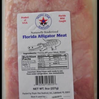 Wild Caught Alligator Meat, 3 lb, Frozen