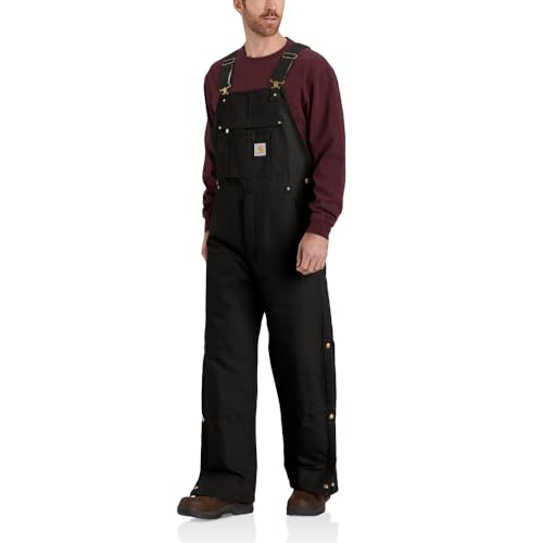 Carhartt mens Loose Fit Firm Duck Insulated Bib Overall