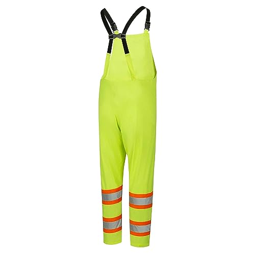 Pioneer Hi Vis Lightweight Waterproof Safety Rain Suit - Reflective Work Rain Gear for Men and Women