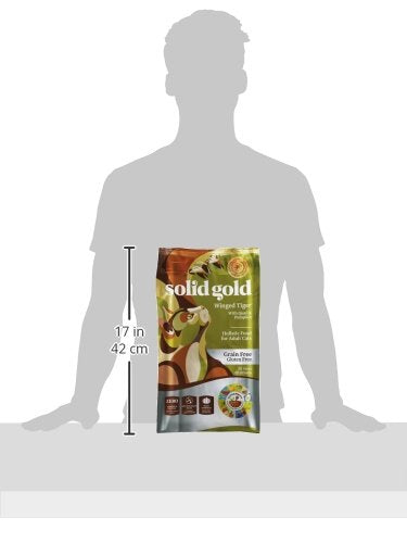 Solid Gold High Protein Dry Cat Food - Grain Free & Gluten Free Chicken Cat Dry Food w/Probiotics for Gut Health & Digestion - High Fiber & Omega 3 - Low Carb Superfood Kibble for Cats All Ages - 6LB