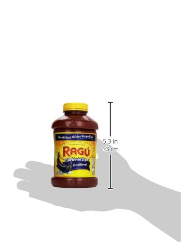 Ragu Old World Style Traditional Sauce, Made with Olive Oil, Perfect for Italian Style Meals at Home, 45 OZ