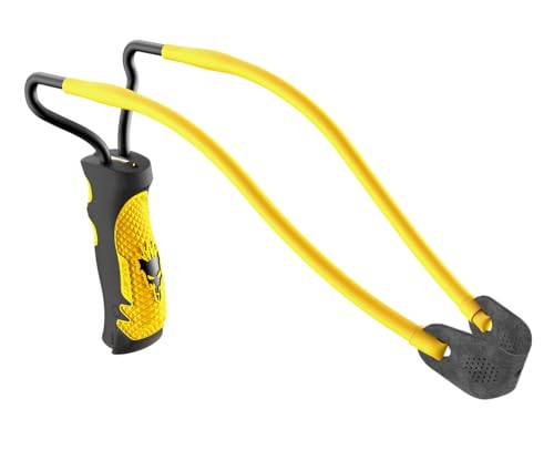 Barnett King Rat Slingshots, Powerful Slingshot for Adults and Kids Alike, Includes Power Band, Brushed Leather Pouch, & Slingshot Ammo