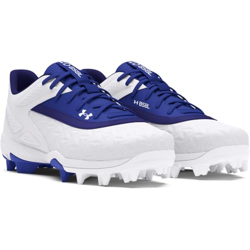 Under Armour Boys' Leadoff Low RM JR 3.0, (400) Royal/White/Royal, 3, US