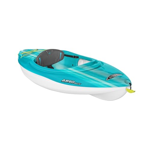 Pelican Argo 80X - Recreational Sit in Kayak - Fade Turquoise White - Lightweight Patented Ram-X™ Material - Stable - 8 ft