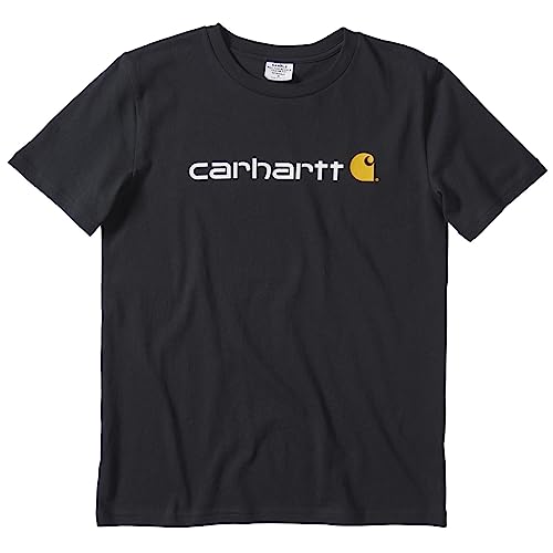 Carhartt Boys' Knit Short Sleeve Crewneck Logo T-Shirt