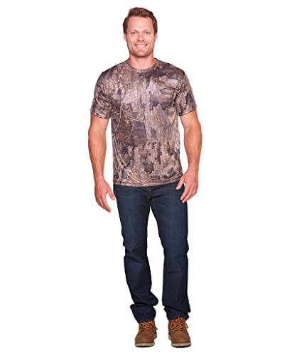 Realtree Men's Essential Camo Lightweight Performance Short Sleeve Shirt