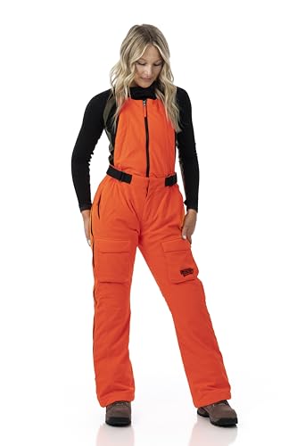 DOING SOMETHING GREAT Kylie 5.0 Camouflage Drop Seat Hunting Bibs for Women, DWR Waterproof, Thin Profile 120g Insulated