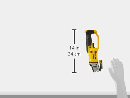 DEWALT 20V MAX* Angle Grinder Tool Cordless Brushless, 4 1/2 Inch, with Paddle Switch and Kickback Brake, Tool Only (DCG413B)