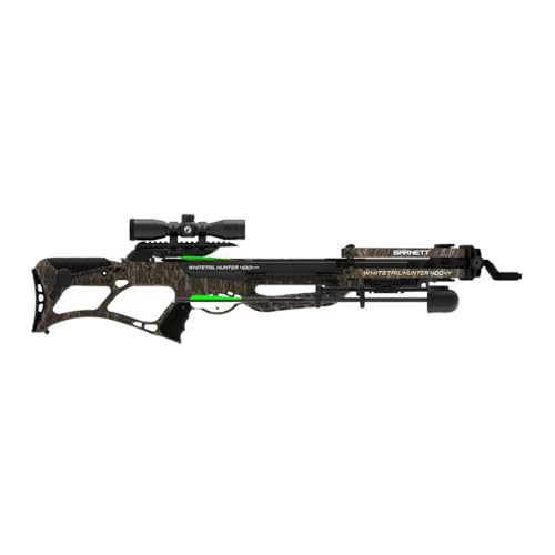Barnett Whitetail Hunter Crossbow, with 4x32mm Multi-Reticle Scope, 2 Arrows, Lightweight Quiver