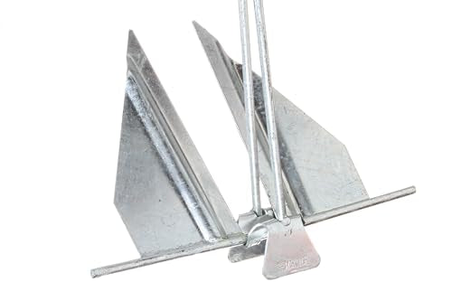 Seachoice Utility Anchor with Slip Ring Shank – Hot-Dipped Galvanized Steel or PVC Coated – Multiple Sizes