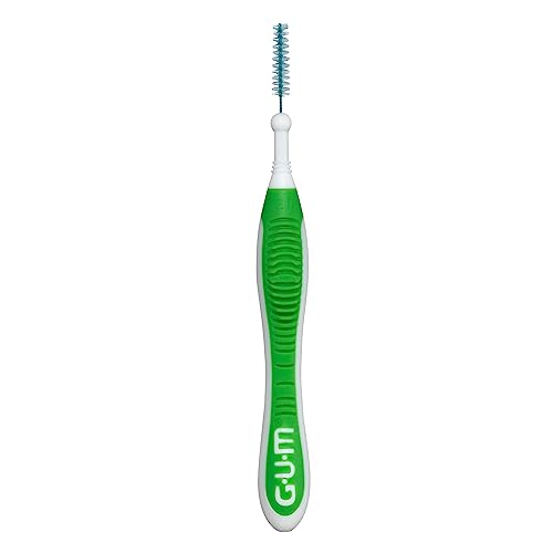 GUM Proxabrush Go-Betweens - Tight - Interdental Brushes - Soft Bristled Dental Picks for Plaque Removal Health - Safe for Braces & Dental Devices, 10ct (6pk)