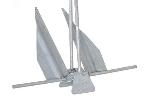 Seachoice Utility Anchor with Slip Ring Shank – Hot-Dipped Galvanized Steel or PVC Coated – Multiple Sizes