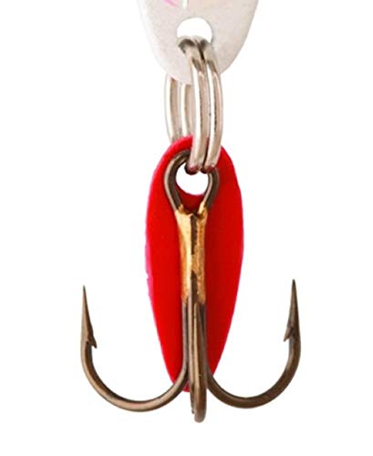 2-1/4-Inch Swedish Pimple Ice Fishing Hook, 1 Piece, White Pearl