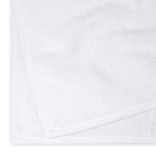 Amazon Basics 2-Piece Quick-Dry Oversize Bath Towel, 100% Cotton, 54" x 30", White