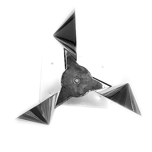 Bird B Gone - Reflect-A-Bird - Reflective Spinning Deterrent - Repels Pigeons, Sparrows, & Woodpeckers - Wind Powered - for Gardens, Railings, Roofs, Etc - Weatherproof Aluminum - Adjustable Neck