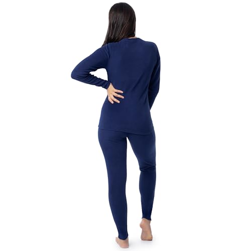 Fruit of the Loom Women's Stretch Fleece Lined Thermal Long Johns Underwear Set