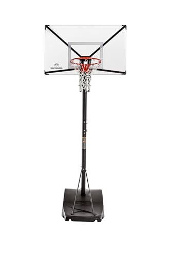 Silverback NXT Portable Adjustable 10-ft Outdoor Basketball Hoop, 50" and 54" Basketball Goal Backboard Available - Assembles in 90 Minutes