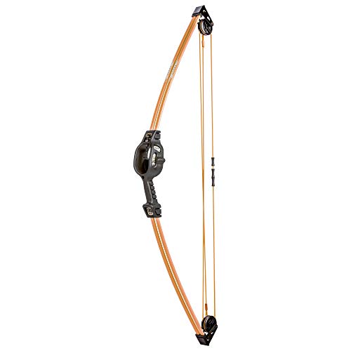 Bear Archery Spark Youth Bow Set, Recommended for Ages 5 to 10, Ambidextrous, Includes 2 Arrows, Armguard, Quiver