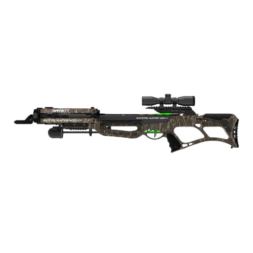 Barnett Whitetail Hunter Crossbow, with 4x32mm Multi-Reticle Scope, 2 Arrows, Lightweight Quiver