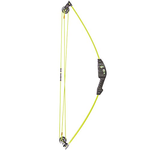 Bear Archery Spark Youth Bow Set, Recommended for Ages 5 to 10, Ambidextrous, Includes 2 Arrows, Armguard, Quiver