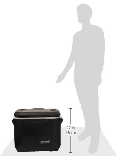 Coleman Insulated Can Cooler: 50 Quart Xtreme 5 Day Wheeled Cooler, Insulated Cooler with Wheels Keeps Ice for 5 Days, Portable Rolling Hard Cooler