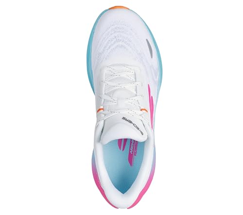 Skechers Women's Aero Spark Sneaker, White/Multi, 9