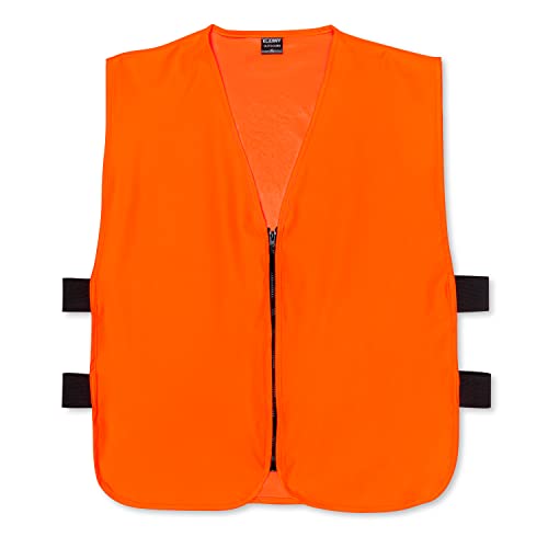 Klarny Orange Safety Vest, High-Visibility, Waterproof Deer and Bow Hunting Gear, Quiet Hunter Vests and Hunting Accessories