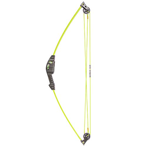 Bear Archery Spark Youth Bow Set, Recommended for Ages 5 to 10, Ambidextrous, Includes 2 Arrows, Armguard, Quiver