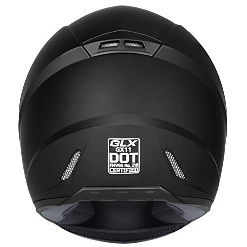 GLX GX11 Compact Motorcycle Helmet - Camo, Large - Full Face w/ Tinted Visor, DOT Approved